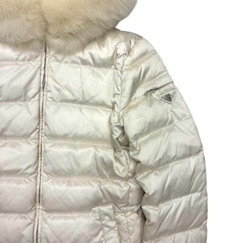Prada Triangle Down Jacket White - image 4